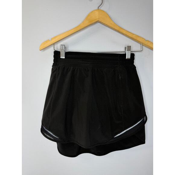 Lululemon Hotty Hot High-Rise Skirt Black Women's Sz 4 Performance Tennis Golf - Picture 11 of 11